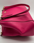 Coach Pink Pebbled Leather Christie Carryall Convertible Tote