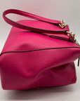 Coach Pink Pebbled Leather Christie Carryall Convertible Tote