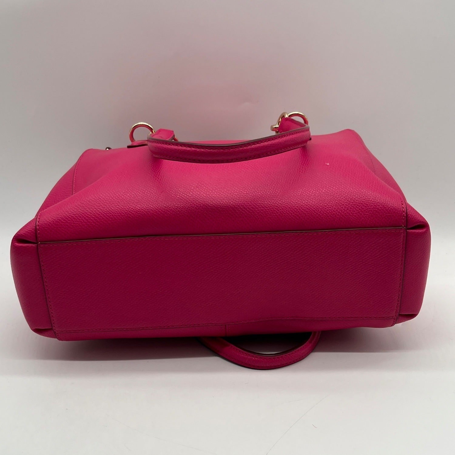 Coach Pink Pebbled Leather Christie Carryall Convertible Tote
