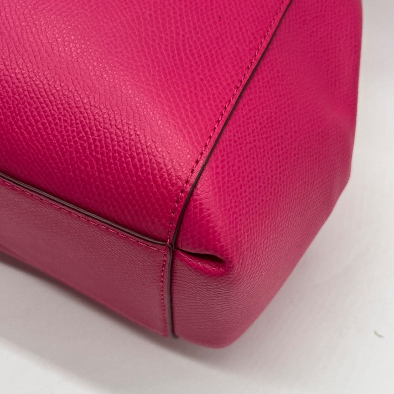 Coach Pink Pebbled Leather Christie Carryall Convertible Tote