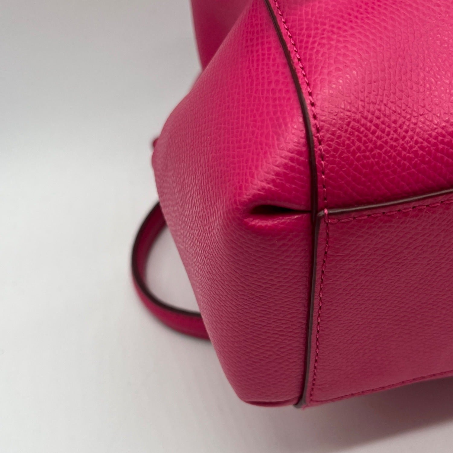 Coach Pink Pebbled Leather Christie Carryall Convertible Tote