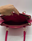 Coach Pink Pebbled Leather Christie Carryall Convertible Tote