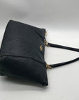 Coach Black Embossed Leather Ava Tote Bag F28558
