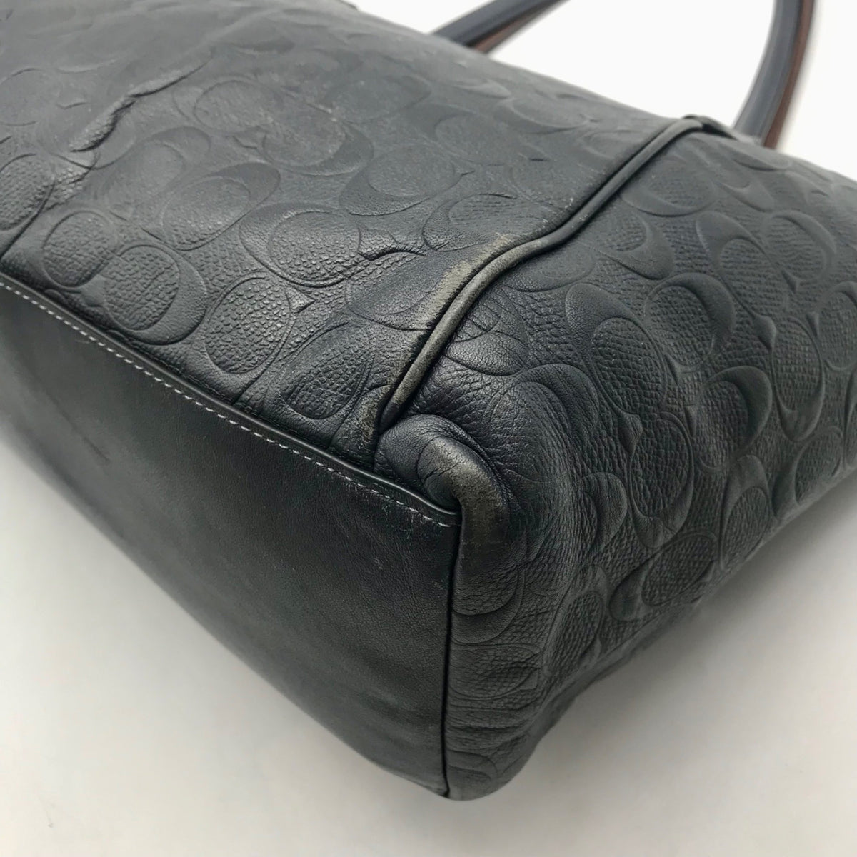 Coach Black Embossed Leather Ava Tote Bag F28558
