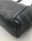 Coach Black Embossed Leather Ava Tote Bag F28558