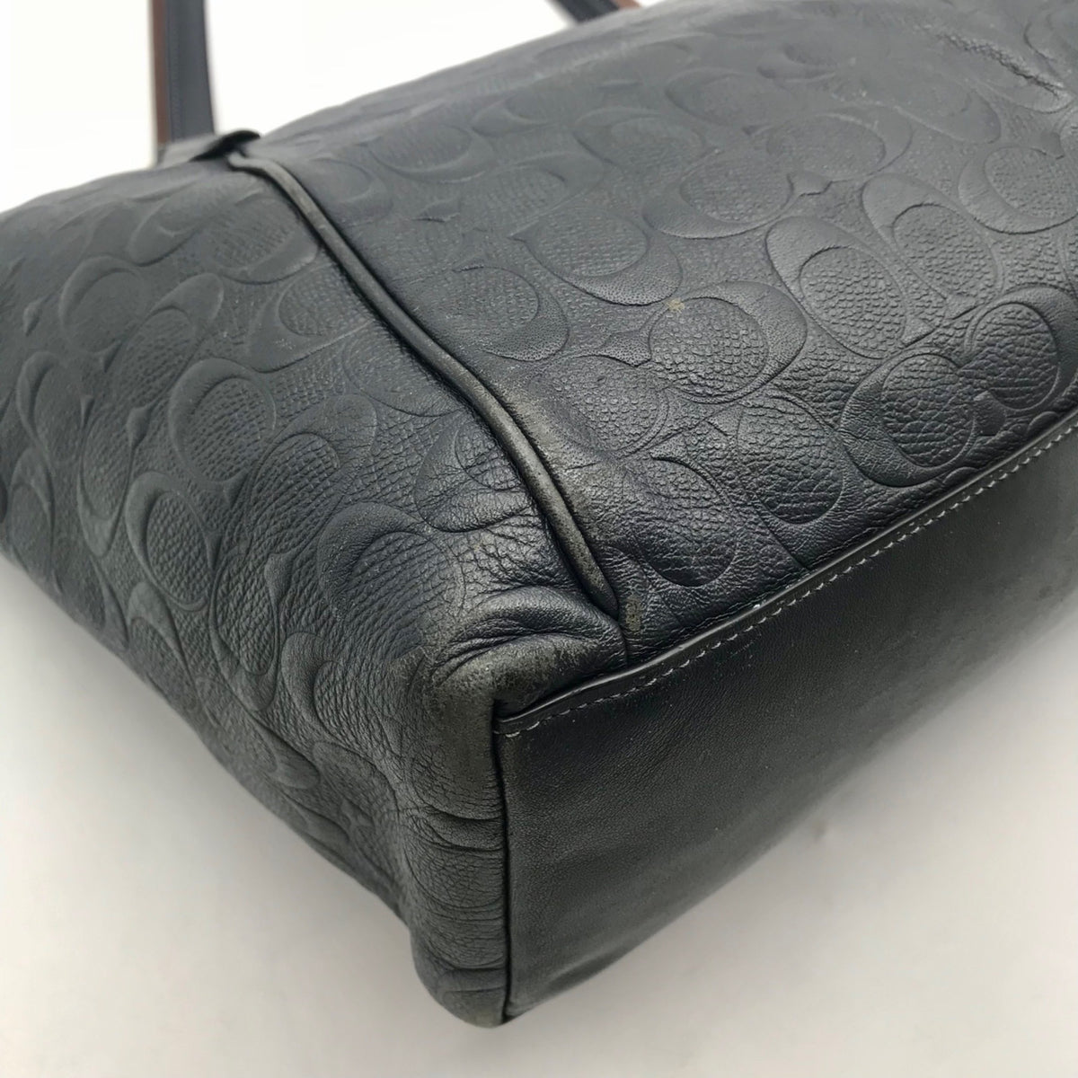 Coach Black Embossed Leather Ava Tote Bag F28558