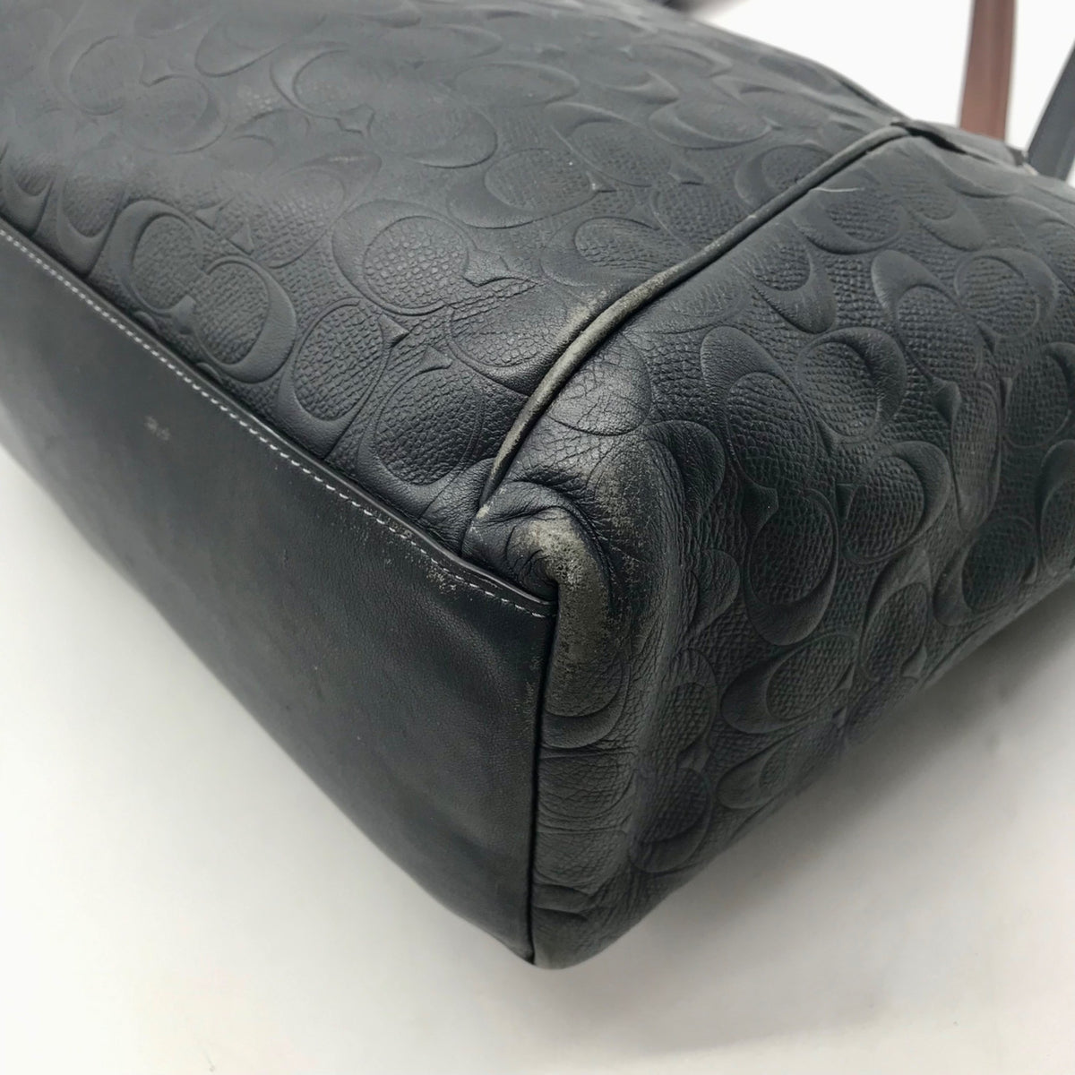 Coach Black Embossed Leather Ava Tote Bag F28558