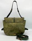 Steve Madden Olive Green Crossbody Saddle Bag