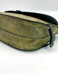 Steve Madden Olive Green Crossbody Saddle Bag