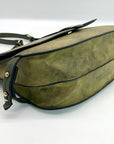 Steve Madden Olive Green Crossbody Saddle Bag