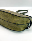 Steve Madden Olive Green Crossbody Saddle Bag