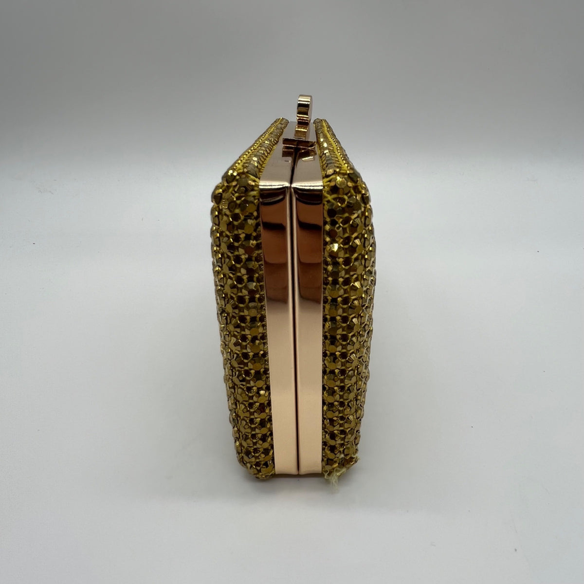 Nina Gold Rhinestone Evening Clutch/Crossbody Purse