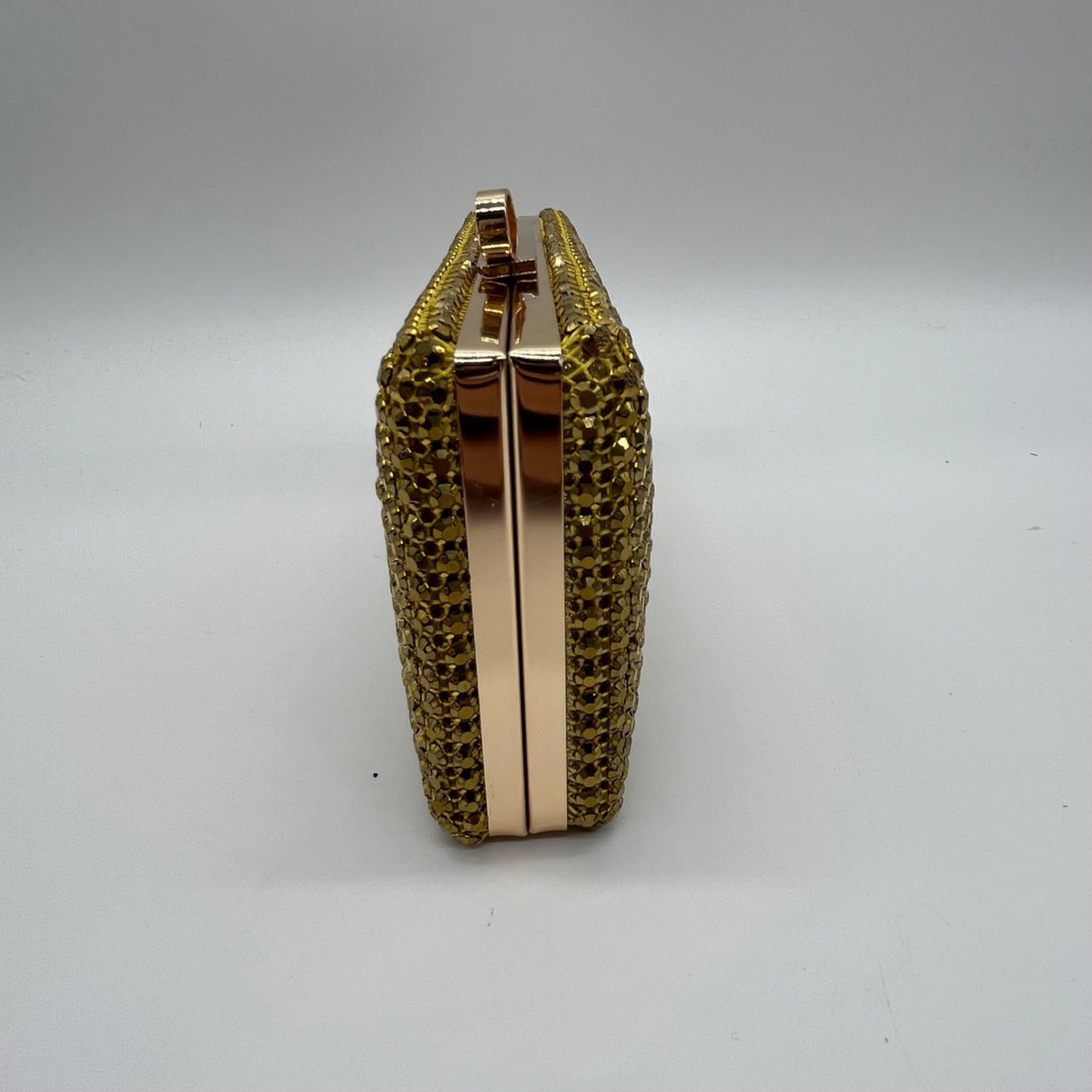 Nina Gold Rhinestone Evening Clutch/Crossbody Purse