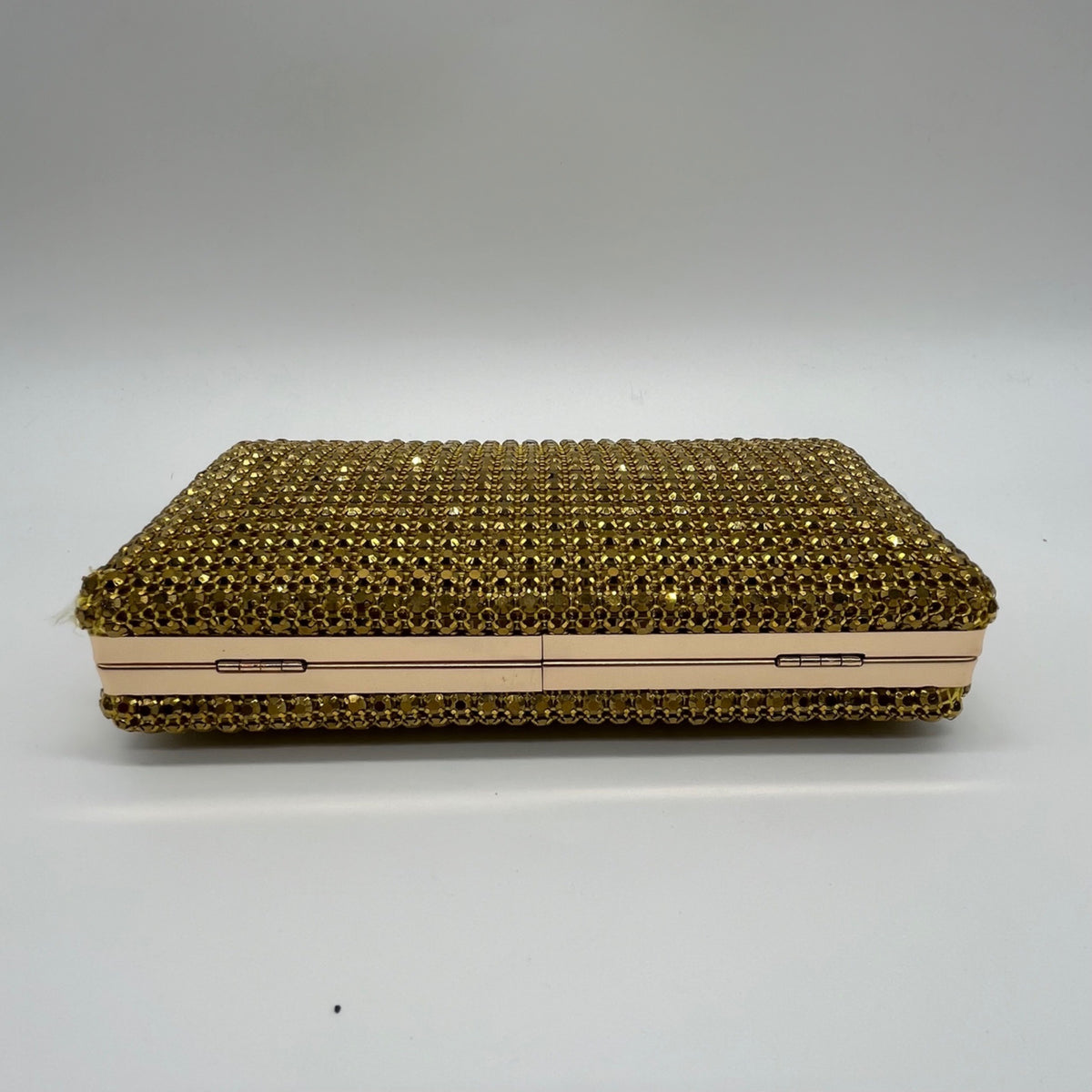 Nina Gold Rhinestone Evening Clutch/Crossbody Purse