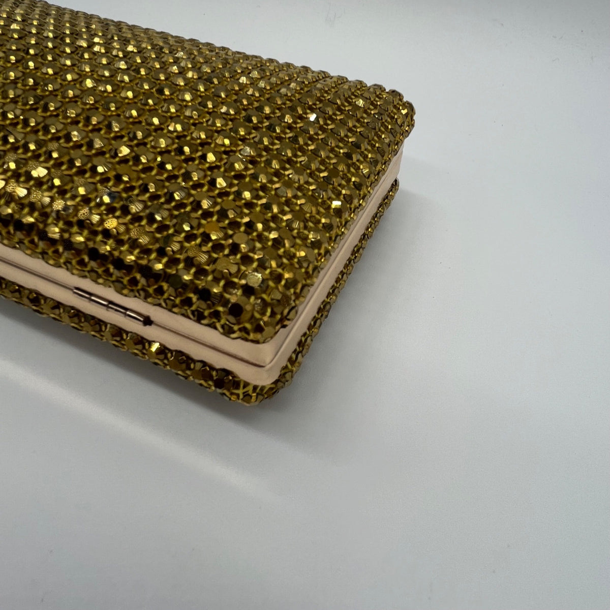 Nina Gold Rhinestone Evening Clutch/Crossbody Purse