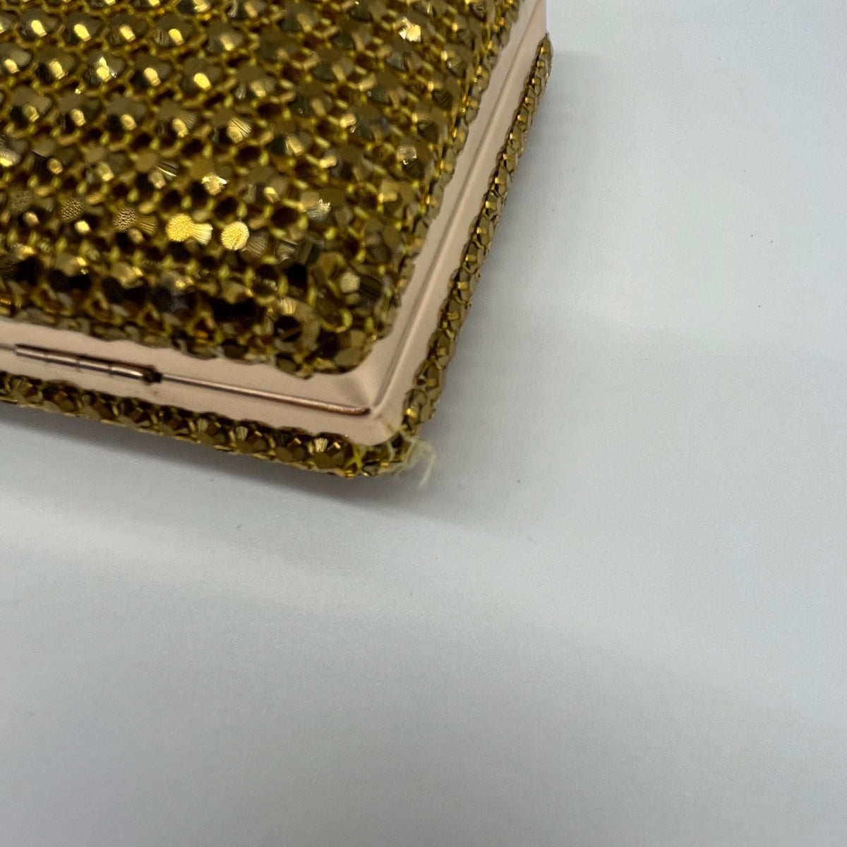 Nina Gold Rhinestone Evening Clutch/Crossbody Purse