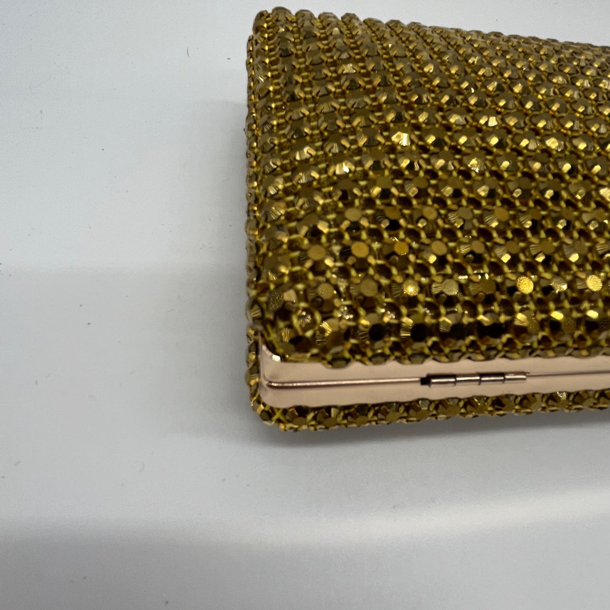 Nina Gold Rhinestone Evening Clutch/Crossbody Purse