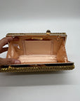 Nina Gold Rhinestone Evening Clutch/Crossbody Purse