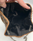 Free People Brown & Black Embroidered Vintage Bucket Crossbody