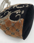 Free People Brown & Black Embroidered Vintage Bucket Crossbody