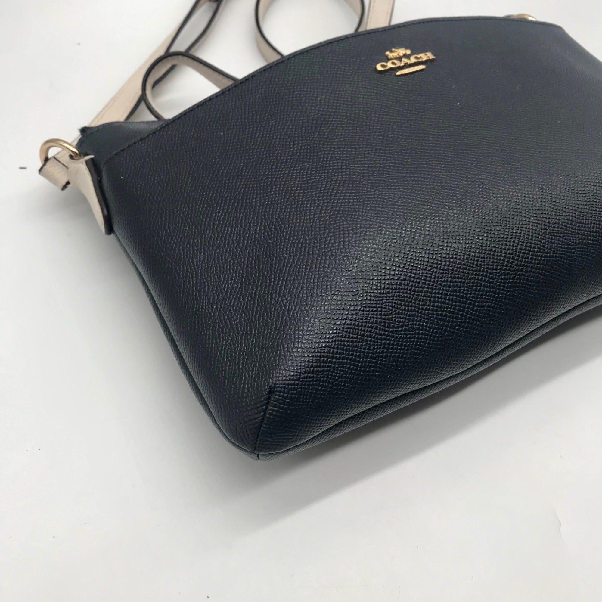 Coach Blue Leather Crossbody Kitt Messenger Bag