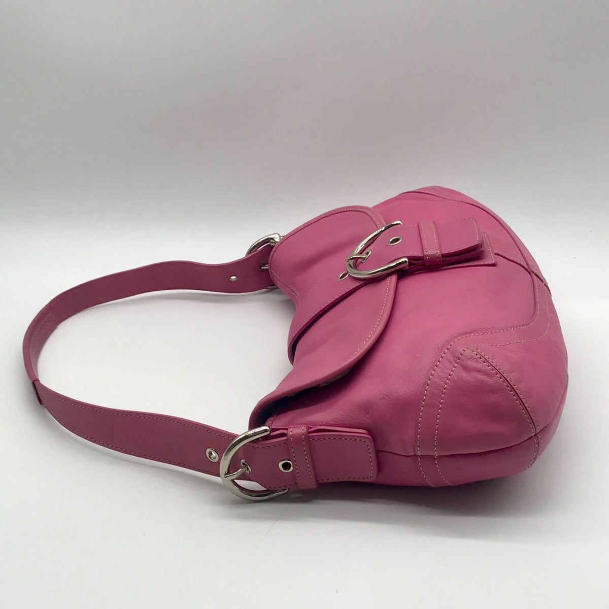 Coach Vintage Bubblegum Pink Leather Soho Shoulder Bag