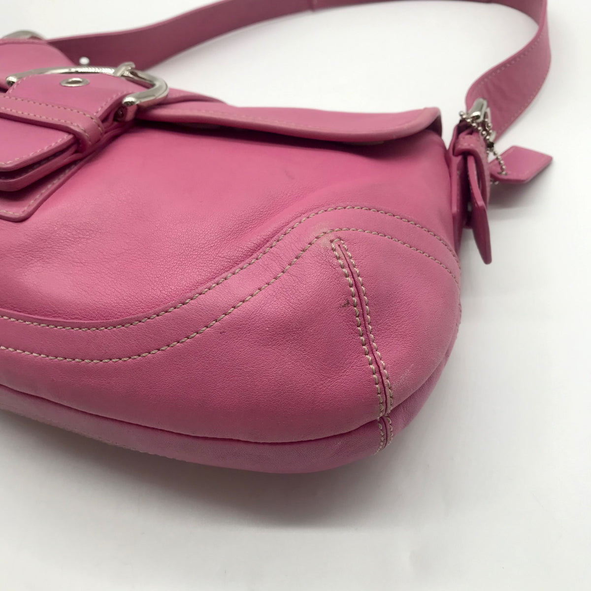 Coach Vintage Bubblegum Pink Leather Soho Shoulder Bag