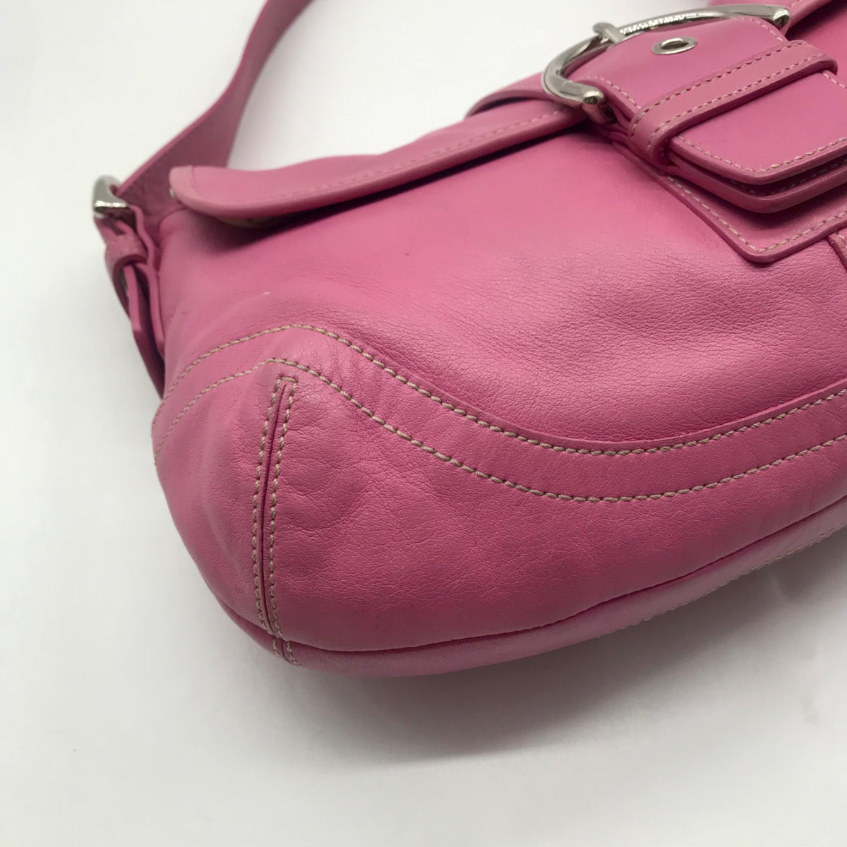 Coach Vintage Bubblegum Pink Leather Soho Shoulder Bag