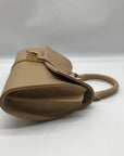 MMS Beige Leather Mini Crossbody Bag