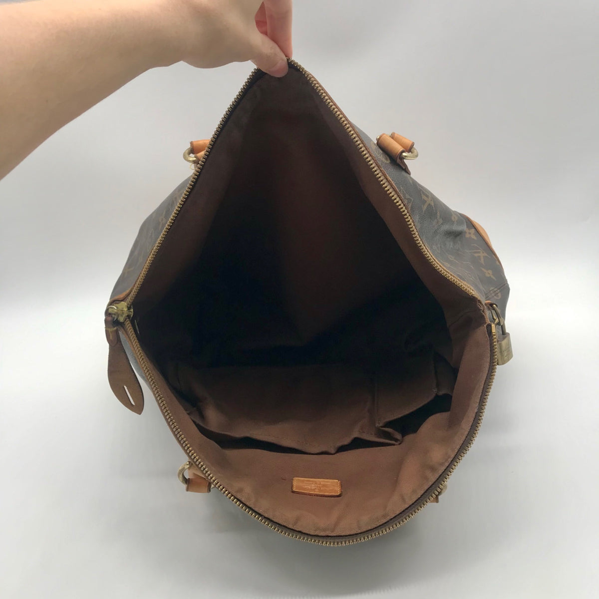 Louis Vuitton Brown Monogram Coated Canvas Lockit Tote Bag