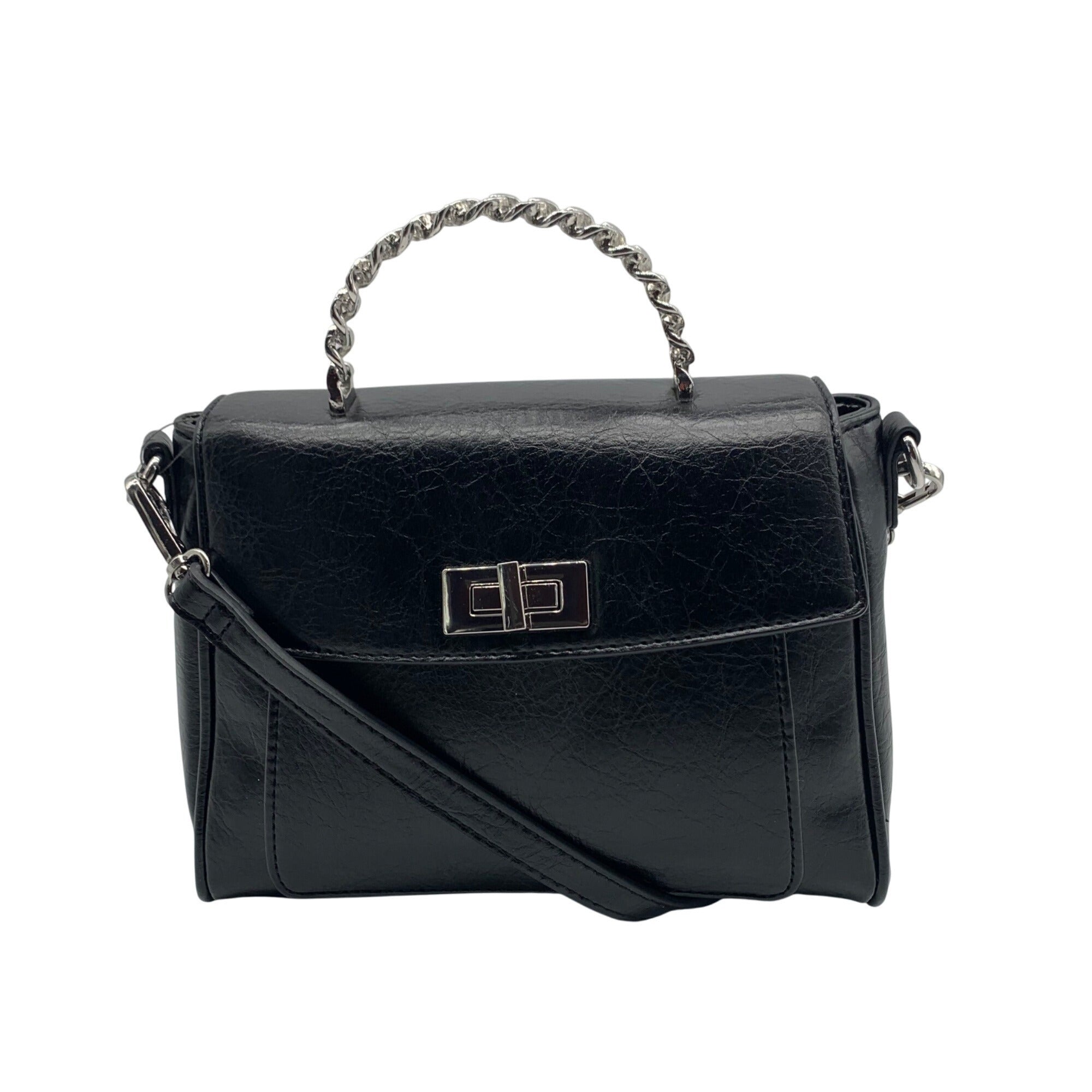 I.N.C. International Concepts Black Glaze Emilliee Mini Top Handle Handbag
