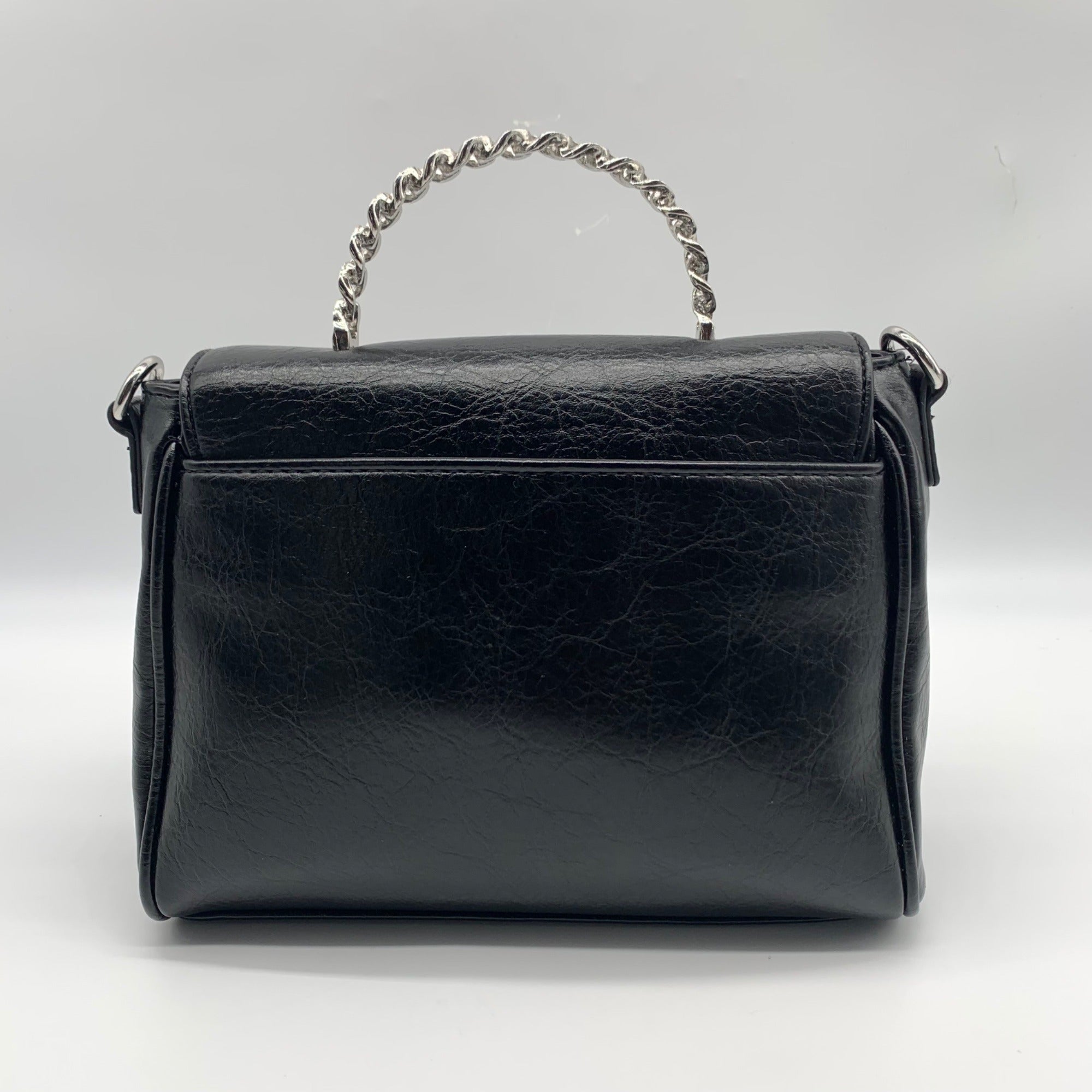 I.N.C. International Concepts Black Glaze Emilliee Mini Top Handle Handbag