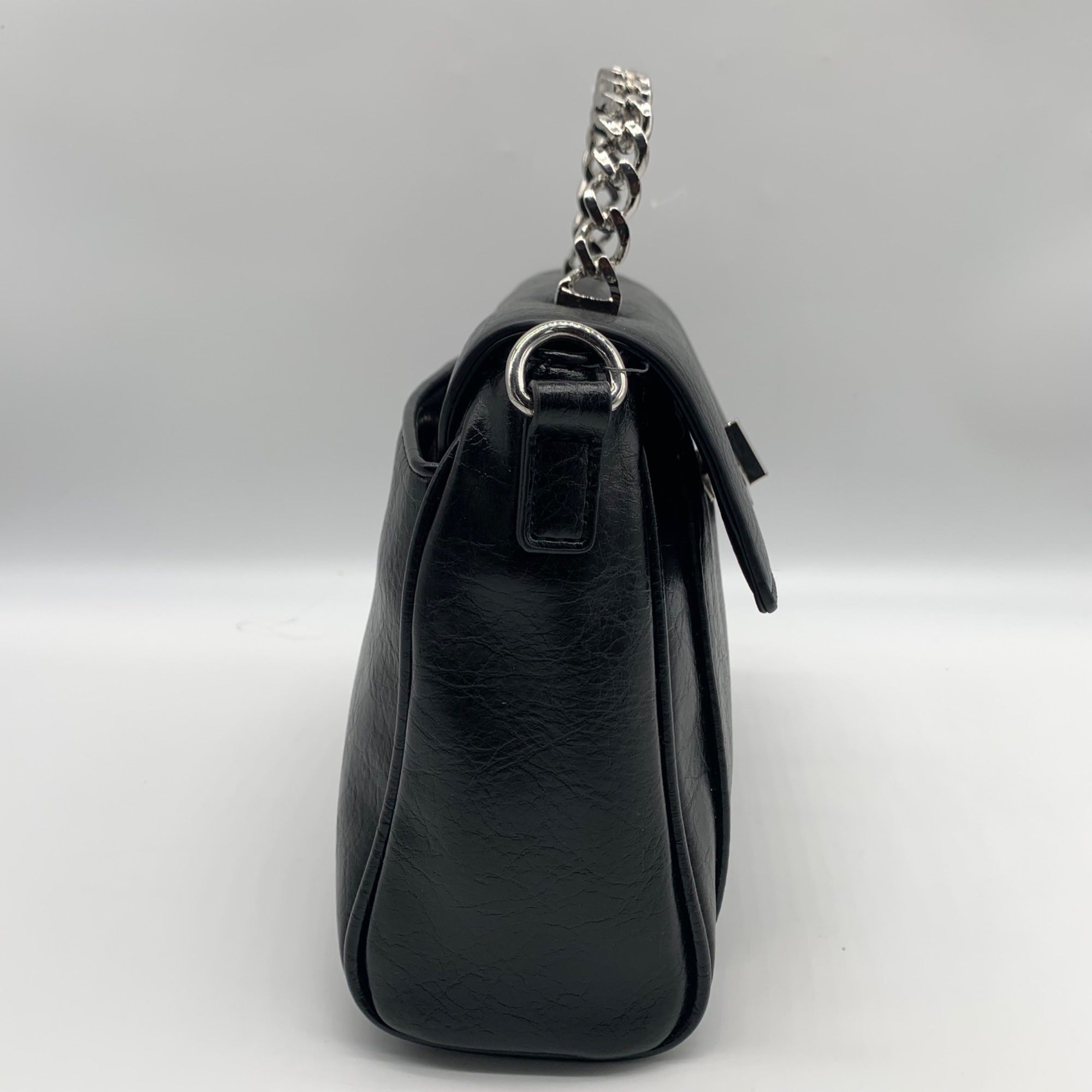 I.N.C. International Concepts Black Glaze Emilliee Mini Top Handle Handbag