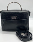 I.N.C. International Concepts Black Glaze Emilliee Mini Top Handle Handbag