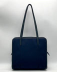 Coach Vintage Navy Blue Fabric Neo Tote Bag 6206