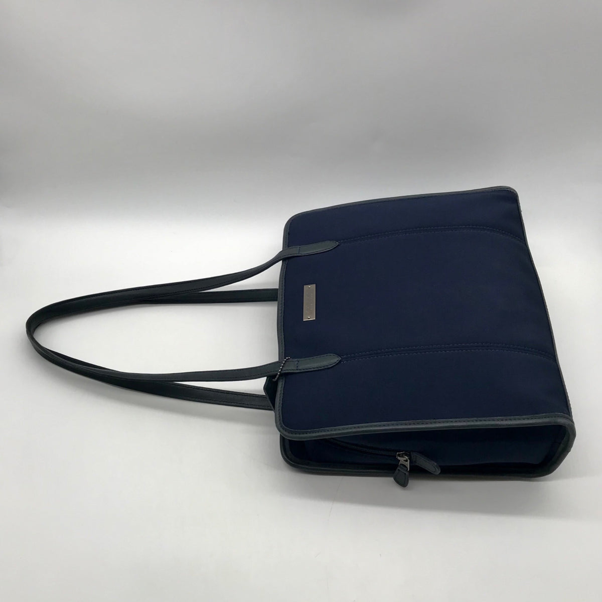 Coach Vintage Navy Blue Fabric Neo Tote Bag 6206