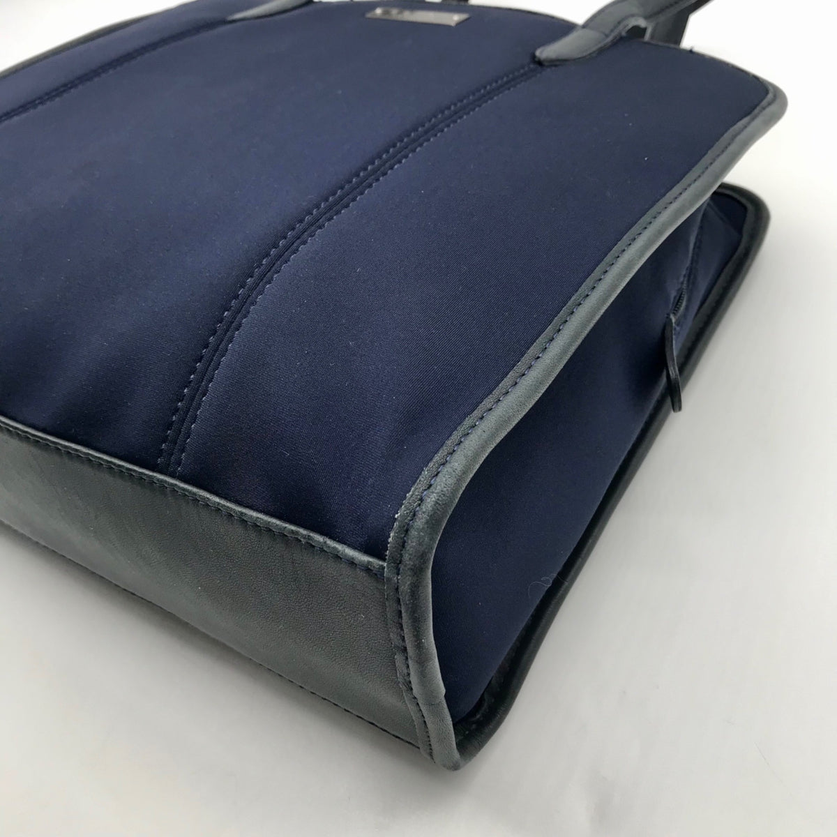 Coach Vintage Navy Blue Fabric Neo Tote Bag 6206