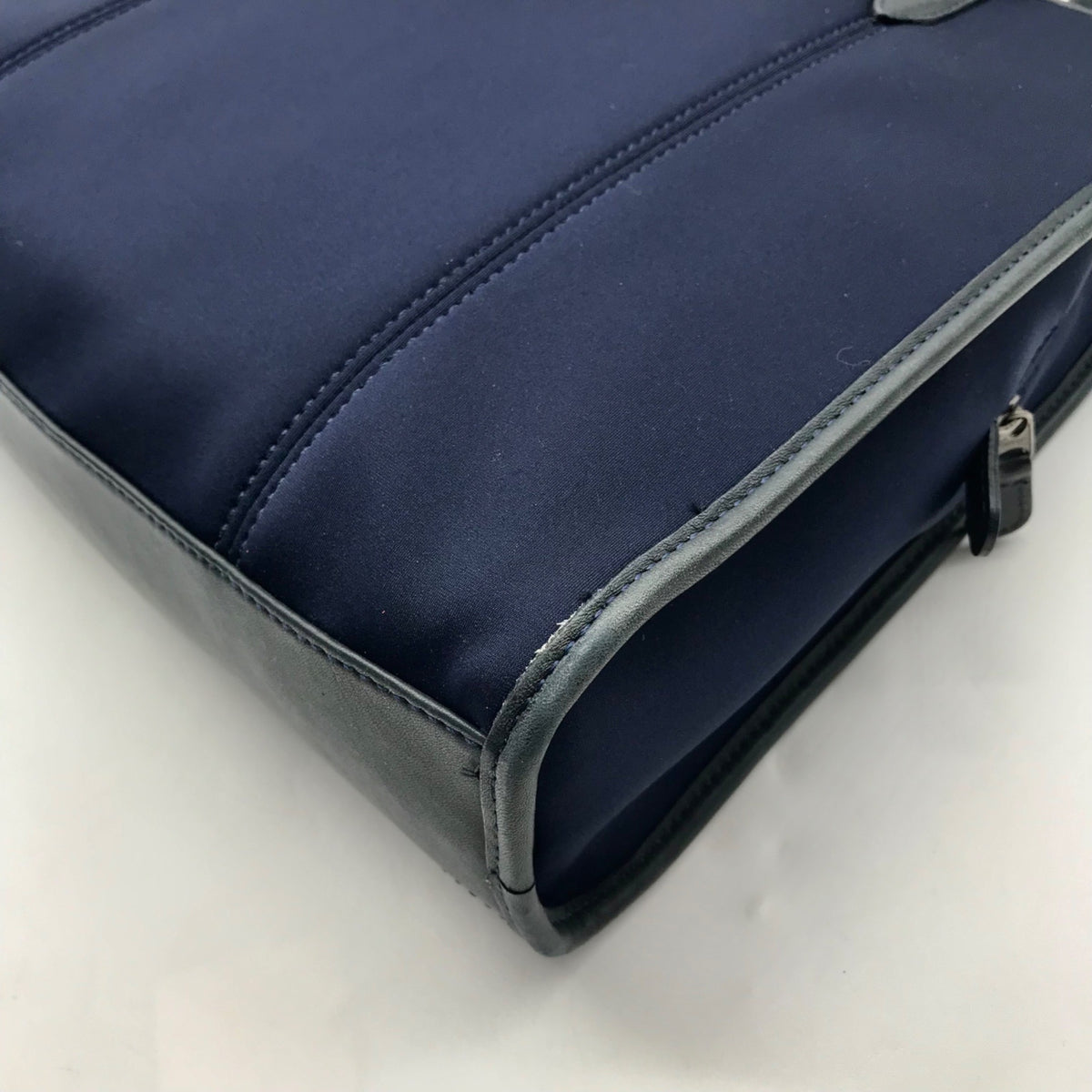 Coach Vintage Navy Blue Fabric Neo Tote Bag 6206
