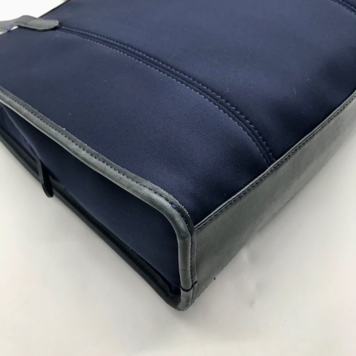 Coach Vintage Navy Blue Fabric Neo Tote Bag 6206
