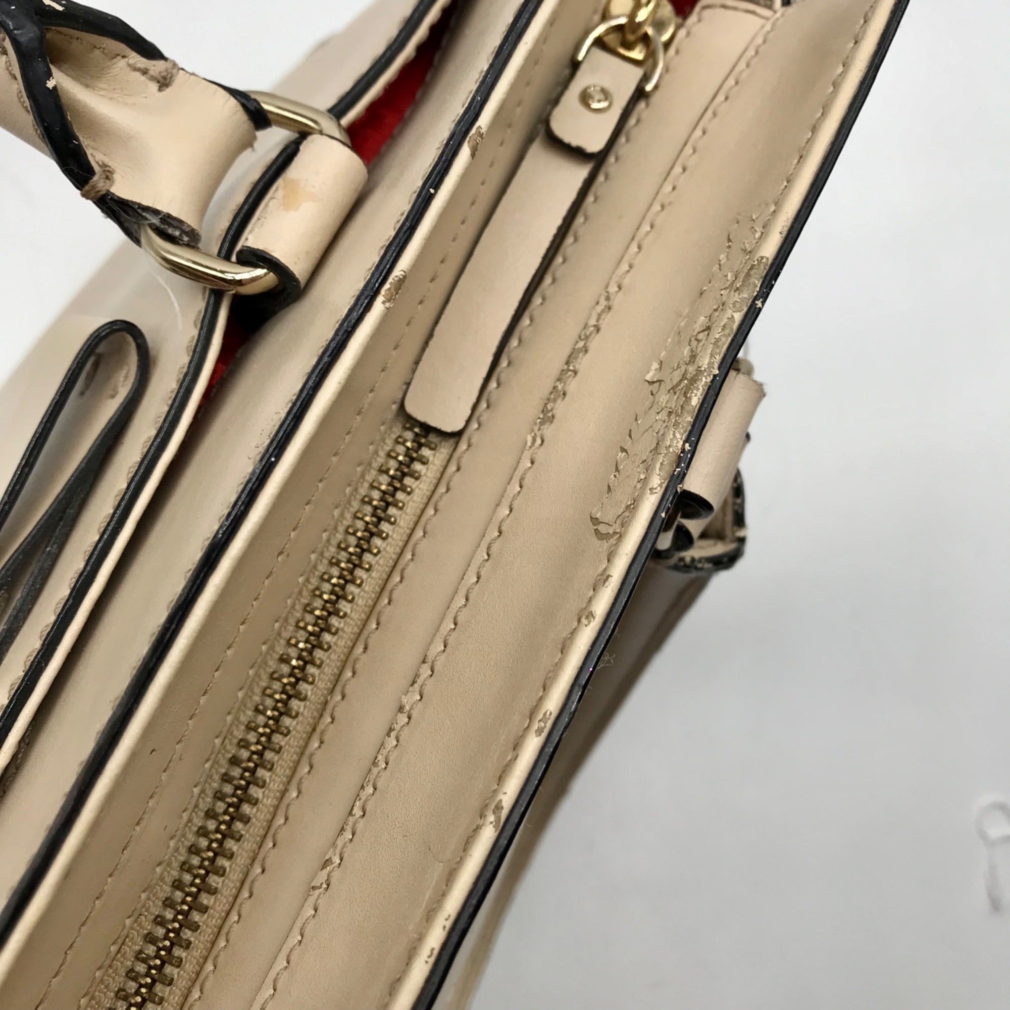 Kate Spade Beige Leather Montford Jovie Park Tote Bag