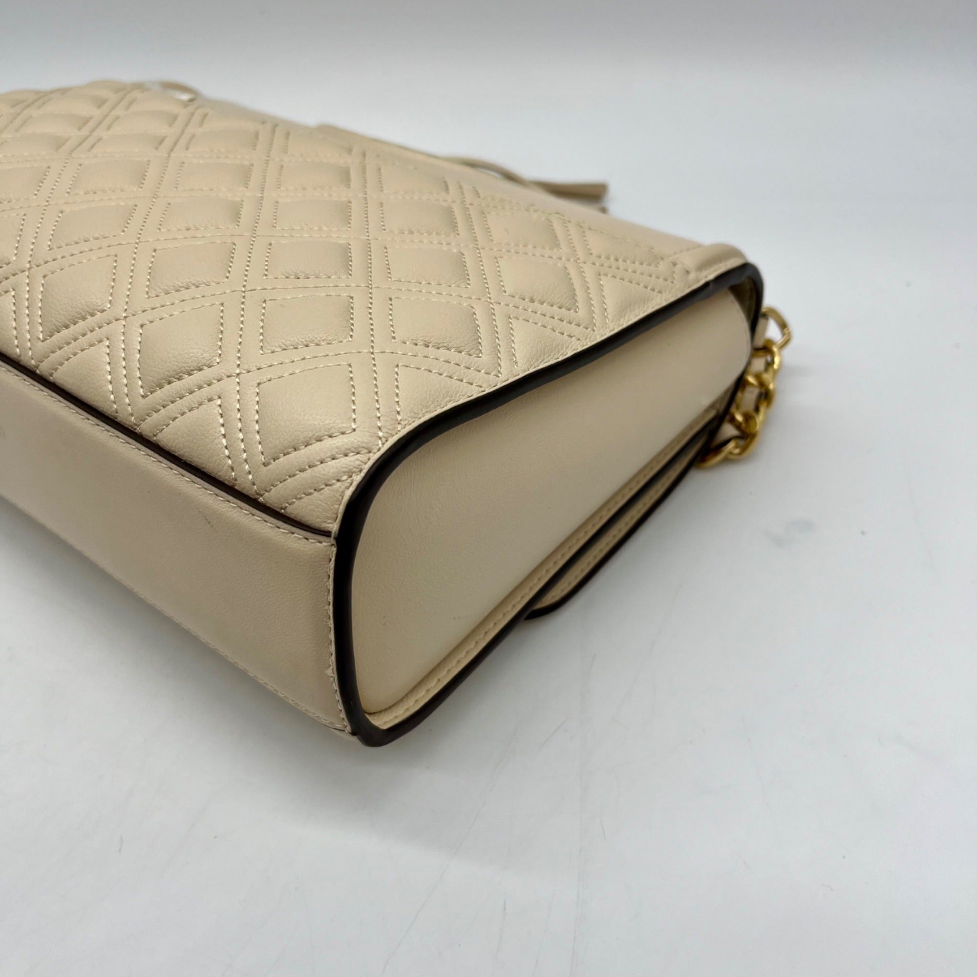 Tory Burch Beige Leather Shoulder Bag