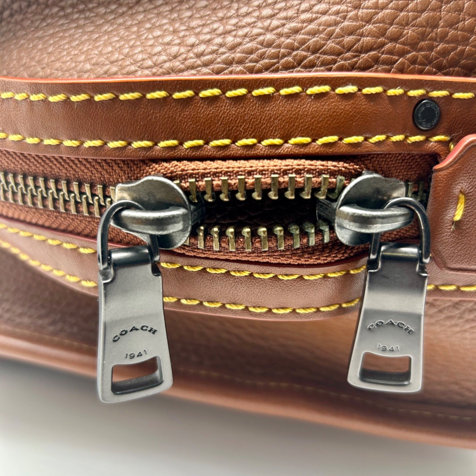 Coach Brown Leather Rouge 1941 Satchel Bag