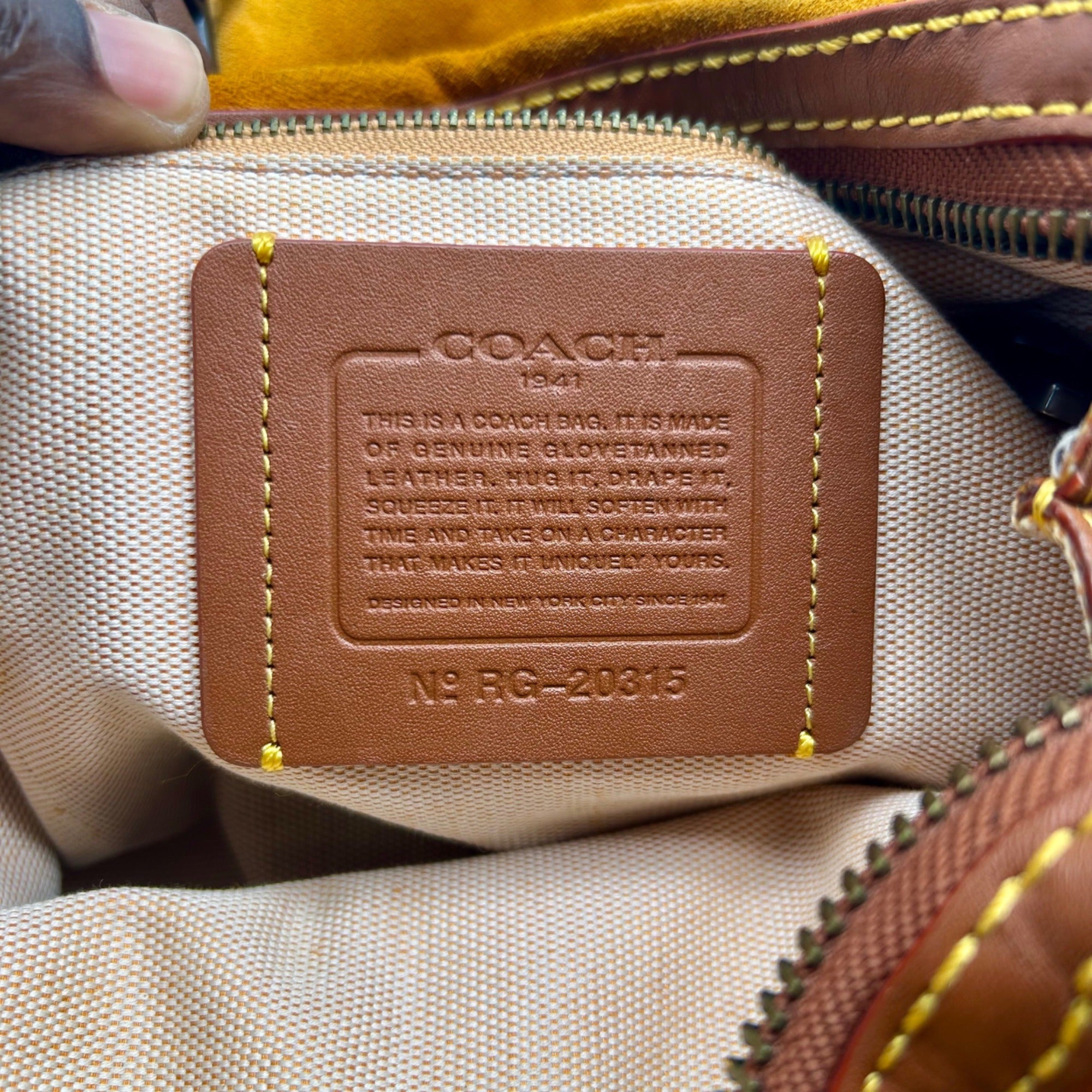 Coach Brown Leather Rouge 1941 Satchel Bag