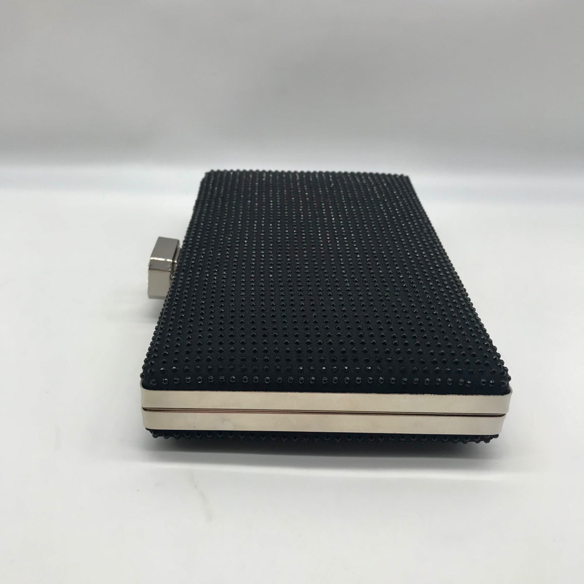 Nina Black Rhinestone Evening Clutch