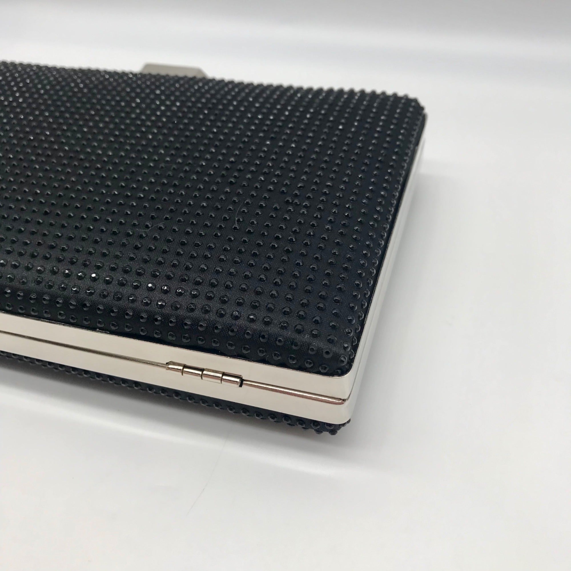 Nina Black Rhinestone Evening Clutch