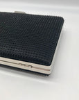 Nina Black Rhinestone Evening Clutch