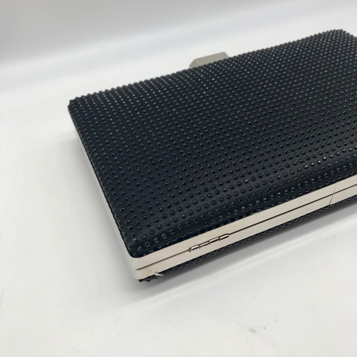 Nina Black Rhinestone Evening Clutch