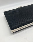 Nina Black Rhinestone Evening Clutch
