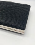 Nina Black Rhinestone Evening Clutch