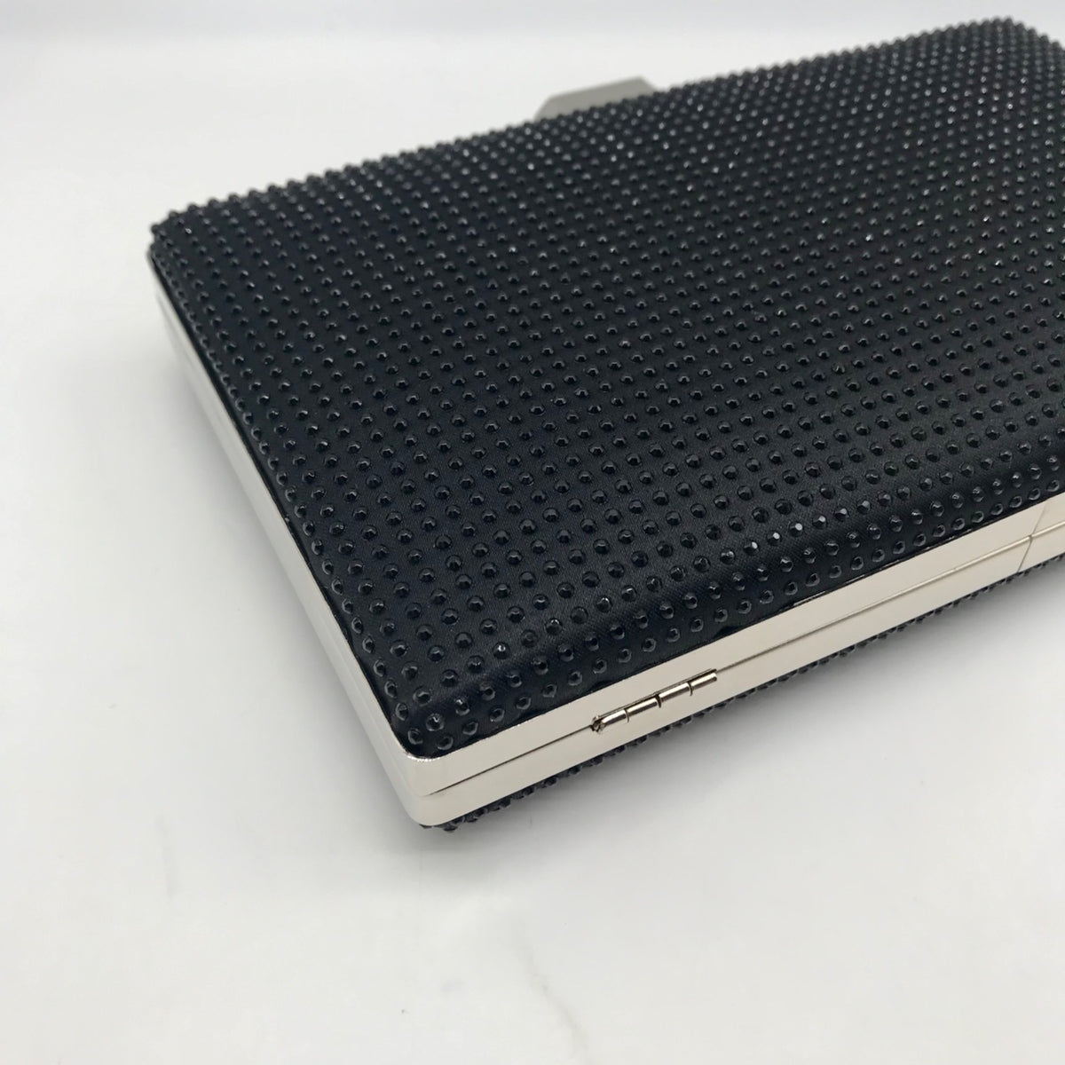 Nina Black Rhinestone Evening Clutch